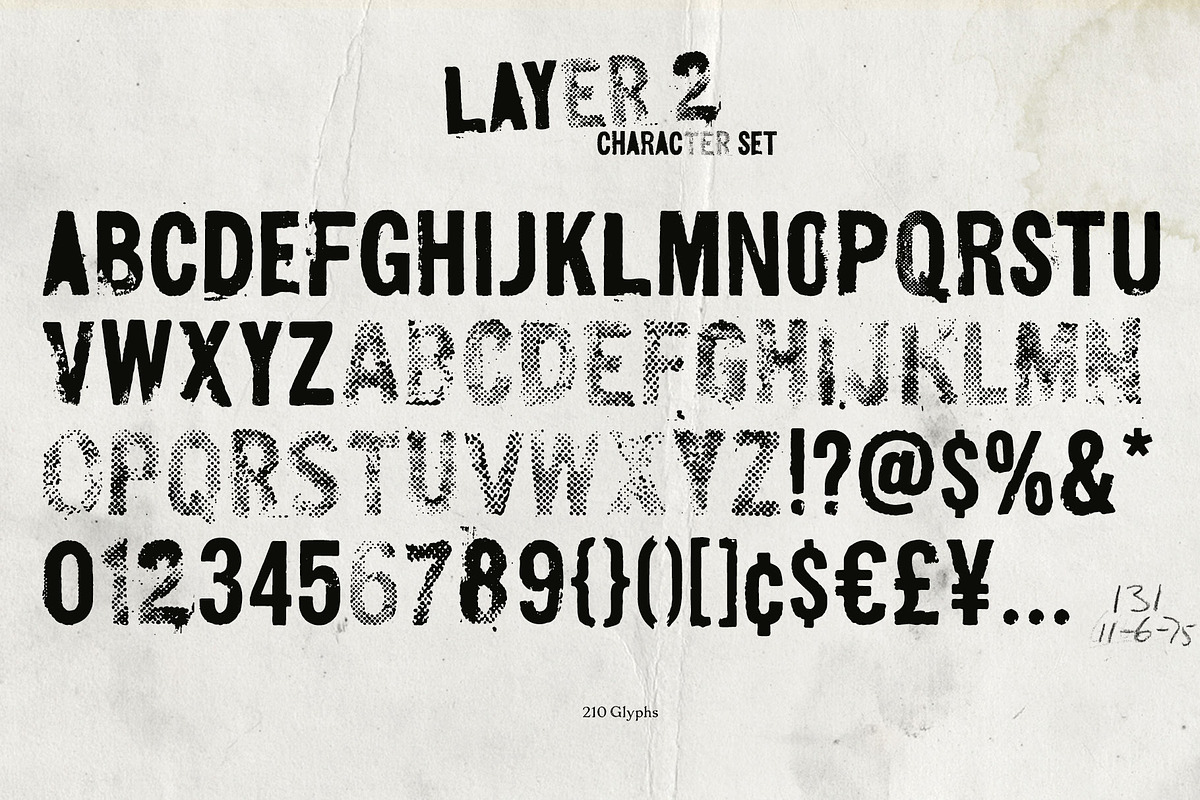 Layer 2, a Sans Serif Font by Misprinted Type (Photo 5 of 5)