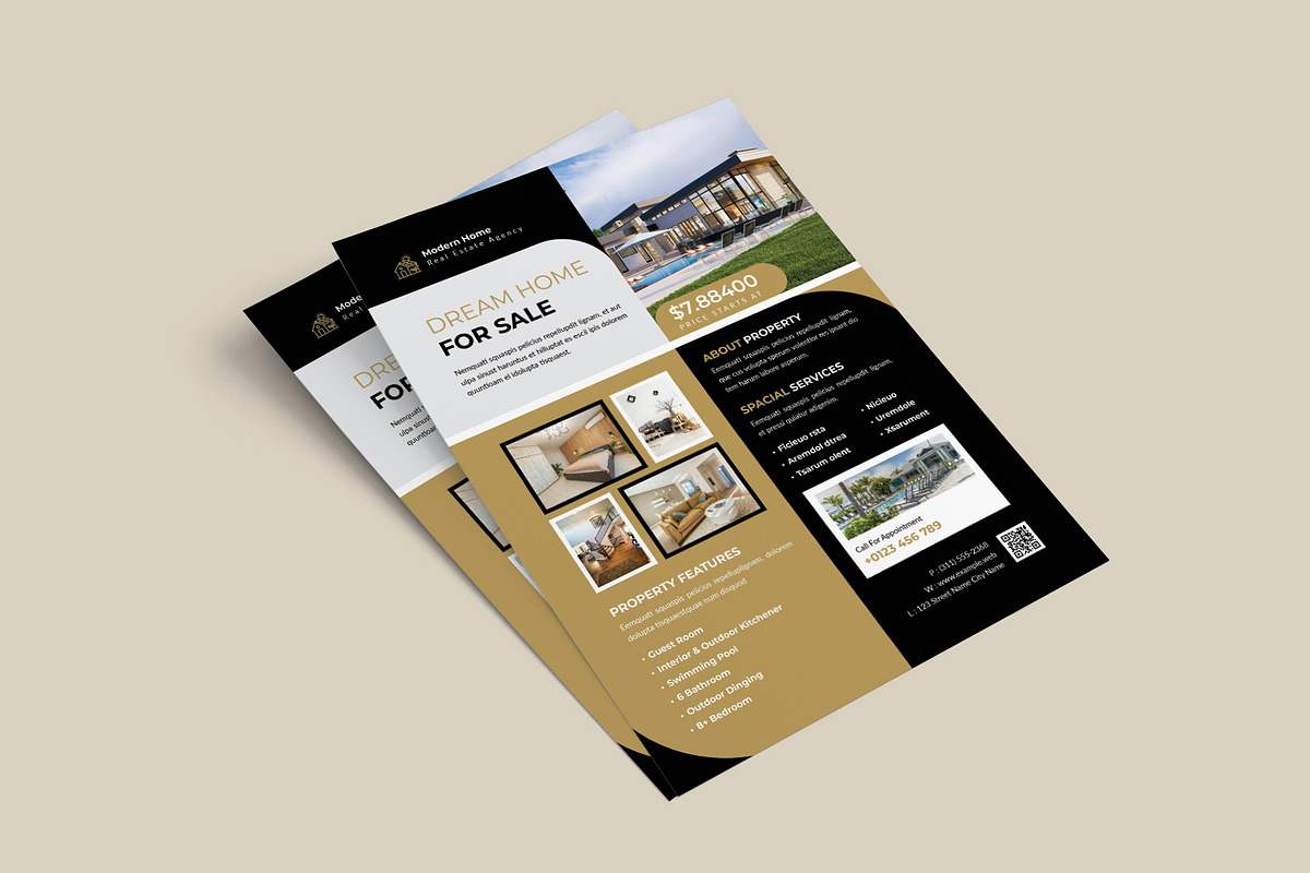 Real Estate Flyer, a Flyer Template by Cleffon_Graphic_Studio (Photo 2 of 3)