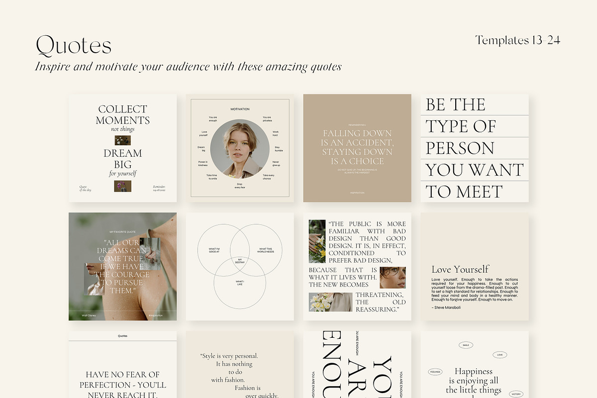 Muse Social Media Pack Canva, a Social Media Template by Feel This (Photo 20 of 32)