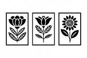 Minimal Flower Laser Cut Silhouette, an Illustration by Amazin_art (Thumbnail 9 of 11)