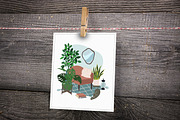Indoor Plants, Vector Set, an Object Graphic by JSolomatina (Thumbnail 9 of 13)