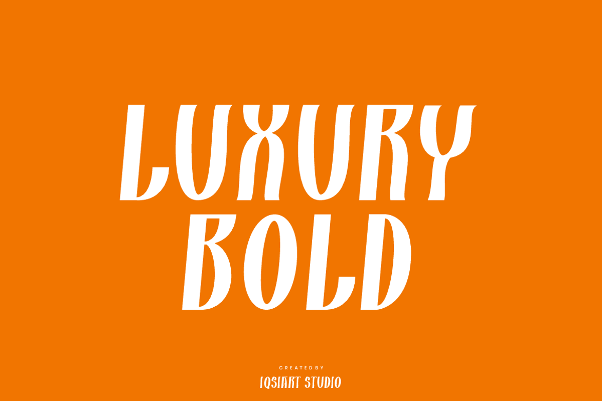 Redoxav - Luxury Bold Font, a Sans Serif Font by Iqsiart Studio (Photo 2 of 6)