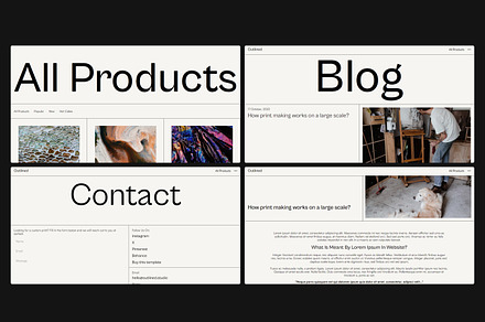 Modern Minimal Website Template, a Landing Page Template by LABSTUDIONY