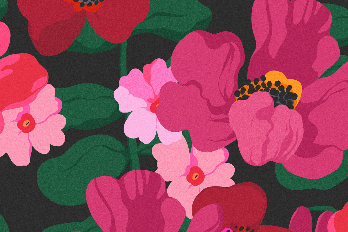 Vivid Abstract Modern Floral Pattern, a Pattern Graphic by likorbut (Photo 12 of 13)