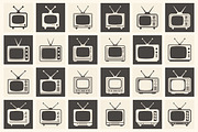Retro TV Vector Set, an Object Graphic by Gomolach (Thumbnail 2 of 2)