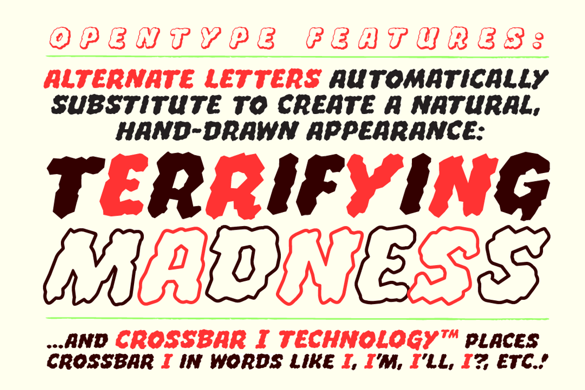 Whyte Wyrm - heavy duty horror, a Handwritten Font by Comicraft Fonts (Photo 6 of 8)