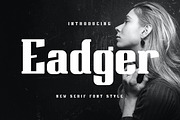 Eadger - Modern Serif Style, a Serif Font by Aqeel_Art (Thumbnail 1 of 7)