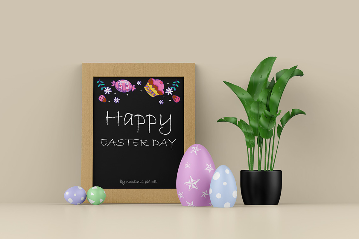 Easter Frame Mockups, a Mockup by Mockups Planet (Photo 5 of 5)
