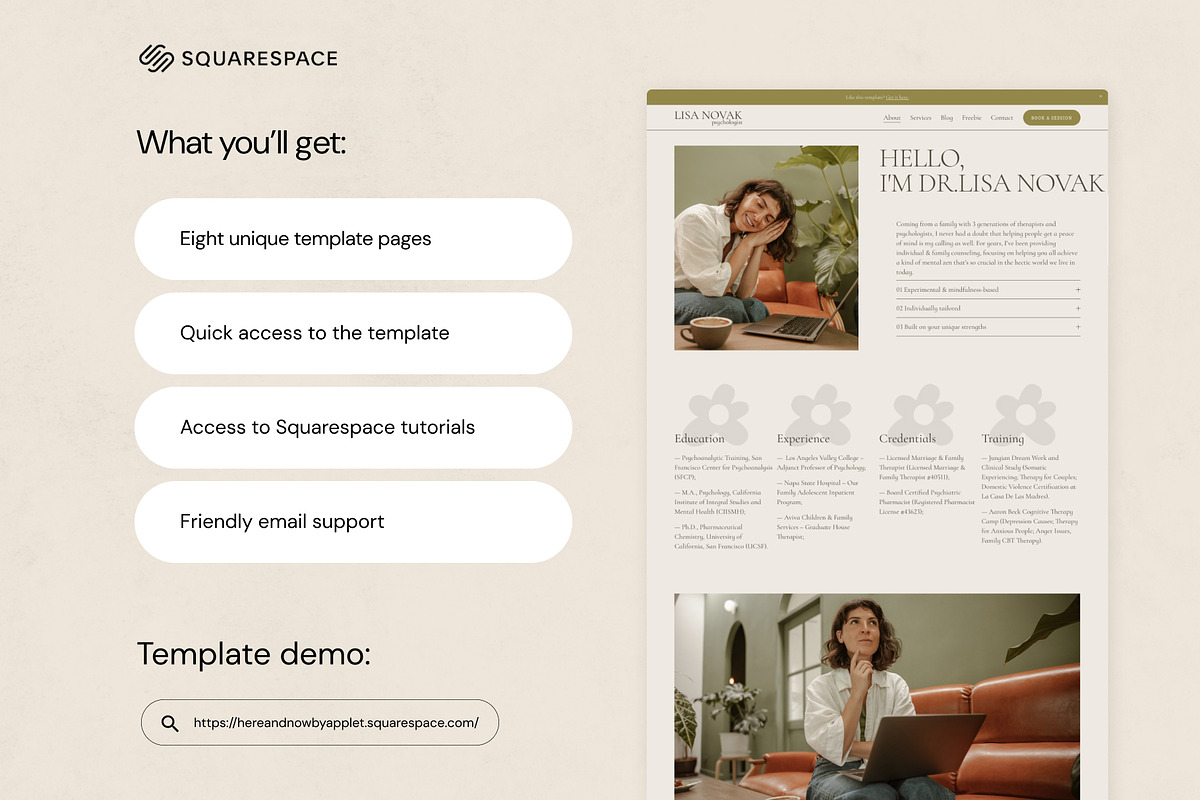 Squarespace Template: Here&Now, a Squarespace Template by Applet Studio (Photo 4 of 7)