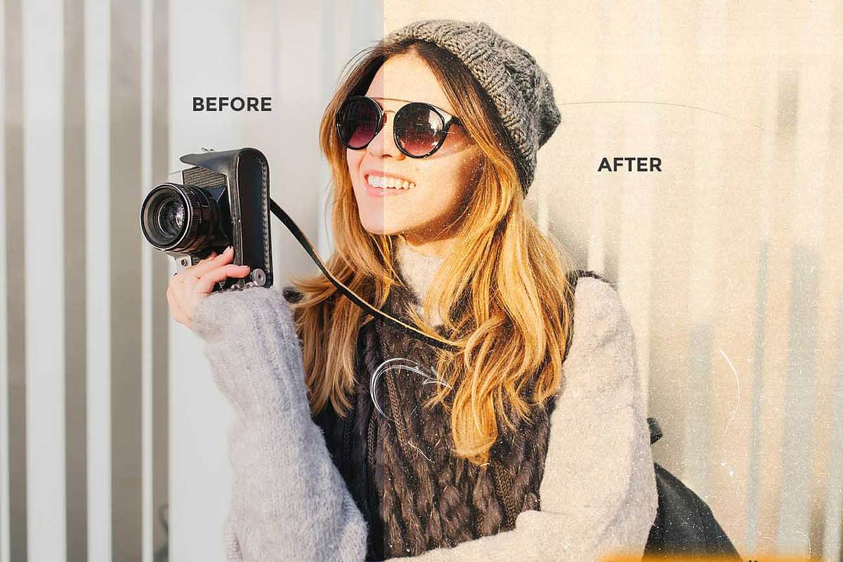 25 Analog FX Photoshop Action Bundle, an Action Add-On by Studio Retouch (Photo 45 of 59)