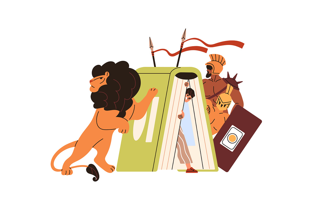 Fantasy books concepts set, a Person Illustration by PaperTrident (Photo 2 of 9)