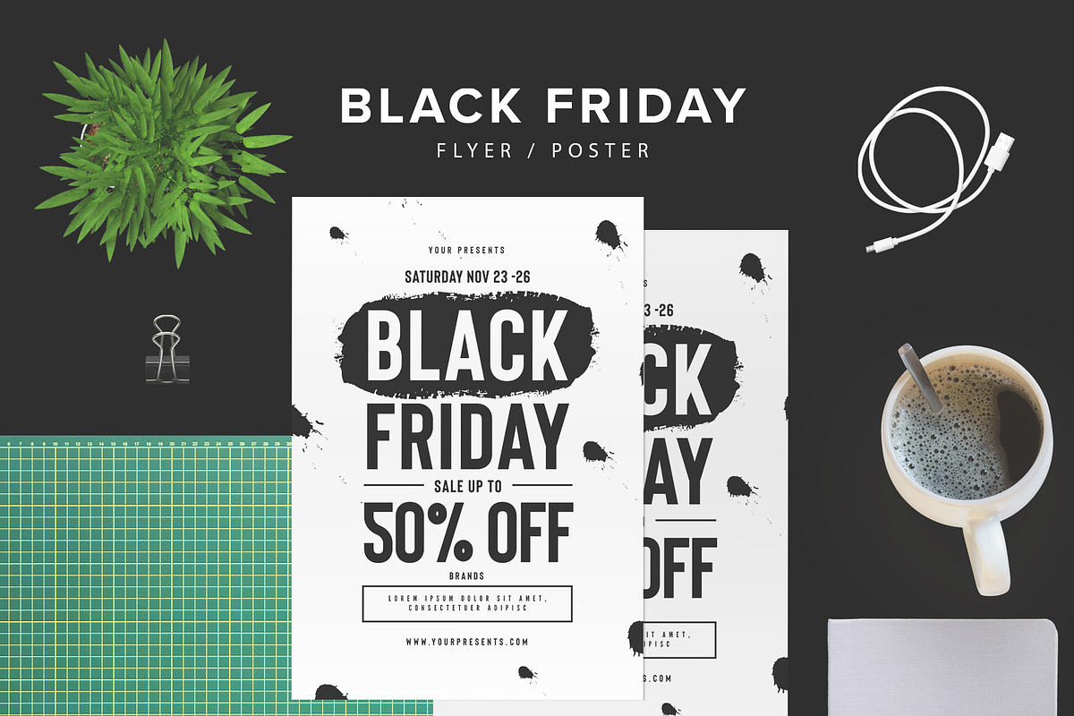 Black Friday Flyer, a Flyer Template by lilyshop (Photo 1 of 2)