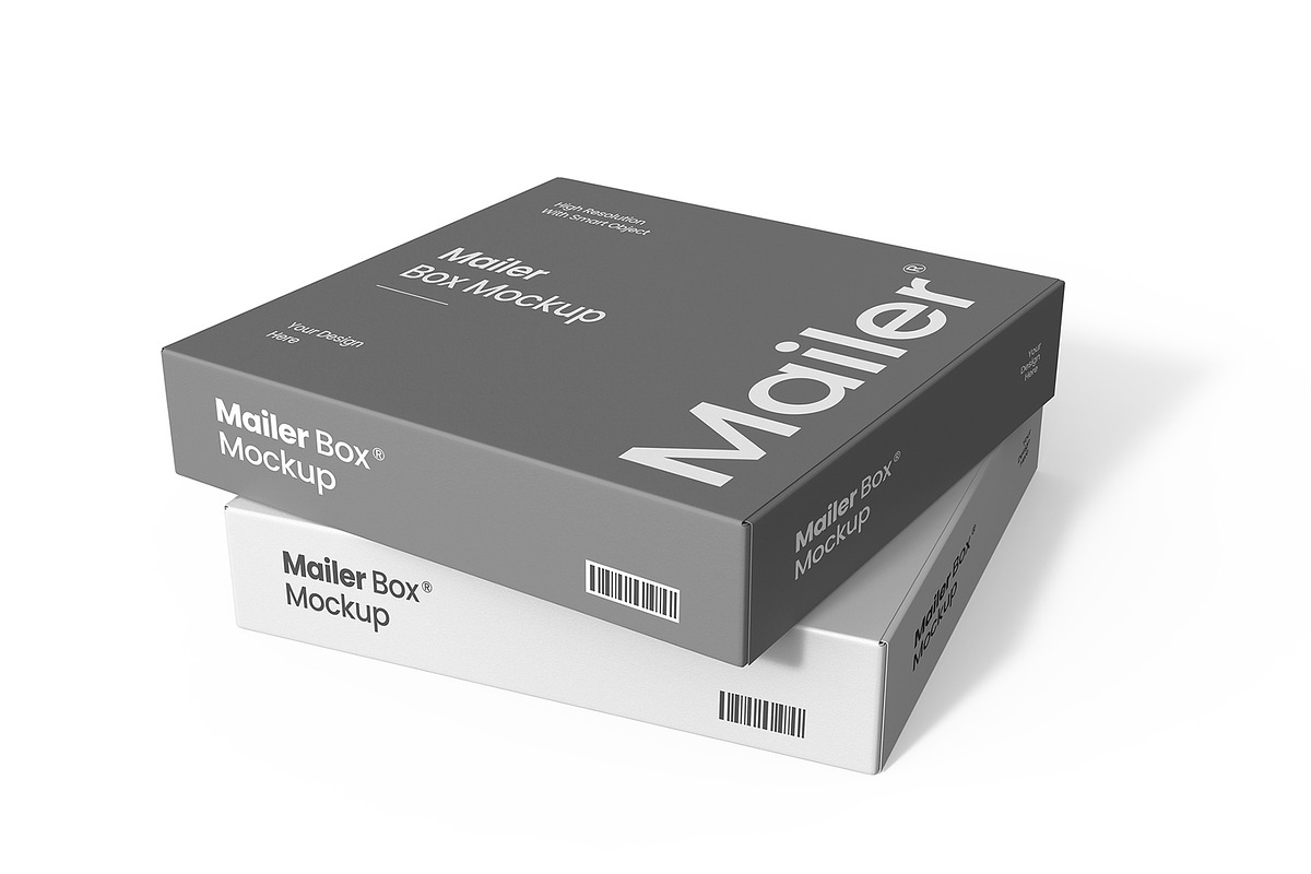 Cardboard Mailer Box Mockup PSD, a Product Mockup by graphypix (Photo 3 of 4)