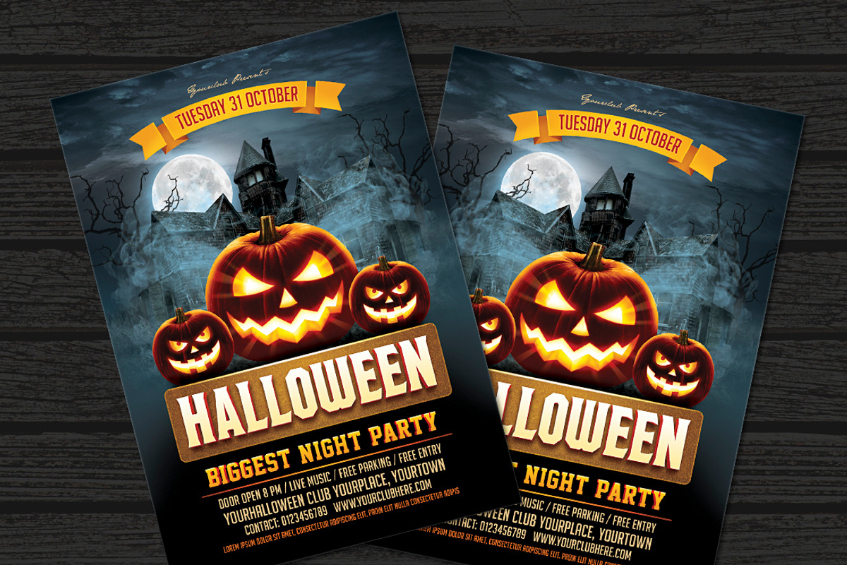 Halloween Flyer, a Flyer Template by DesignWorkz (Photo 2 of 2)