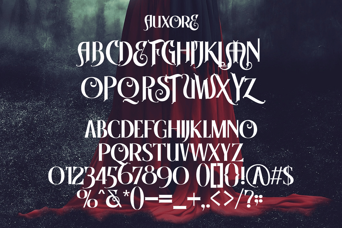 Auxore – Art Deco Display Font, a Serif Font by overlaytemplates (Photo 5 of 5)