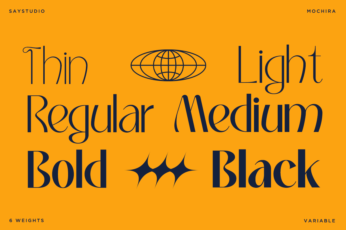 Mochira - Stylish Variable Font, a Sans Serif Font by Say Studio (Photo 2 of 13)