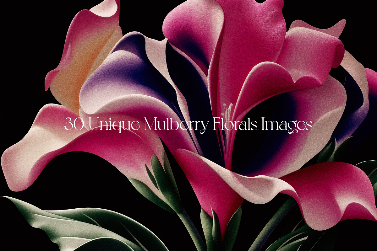 Mulberry Bloom Collection, a Wallpaper Graphic by MindMuse (Photo 3 of 8)