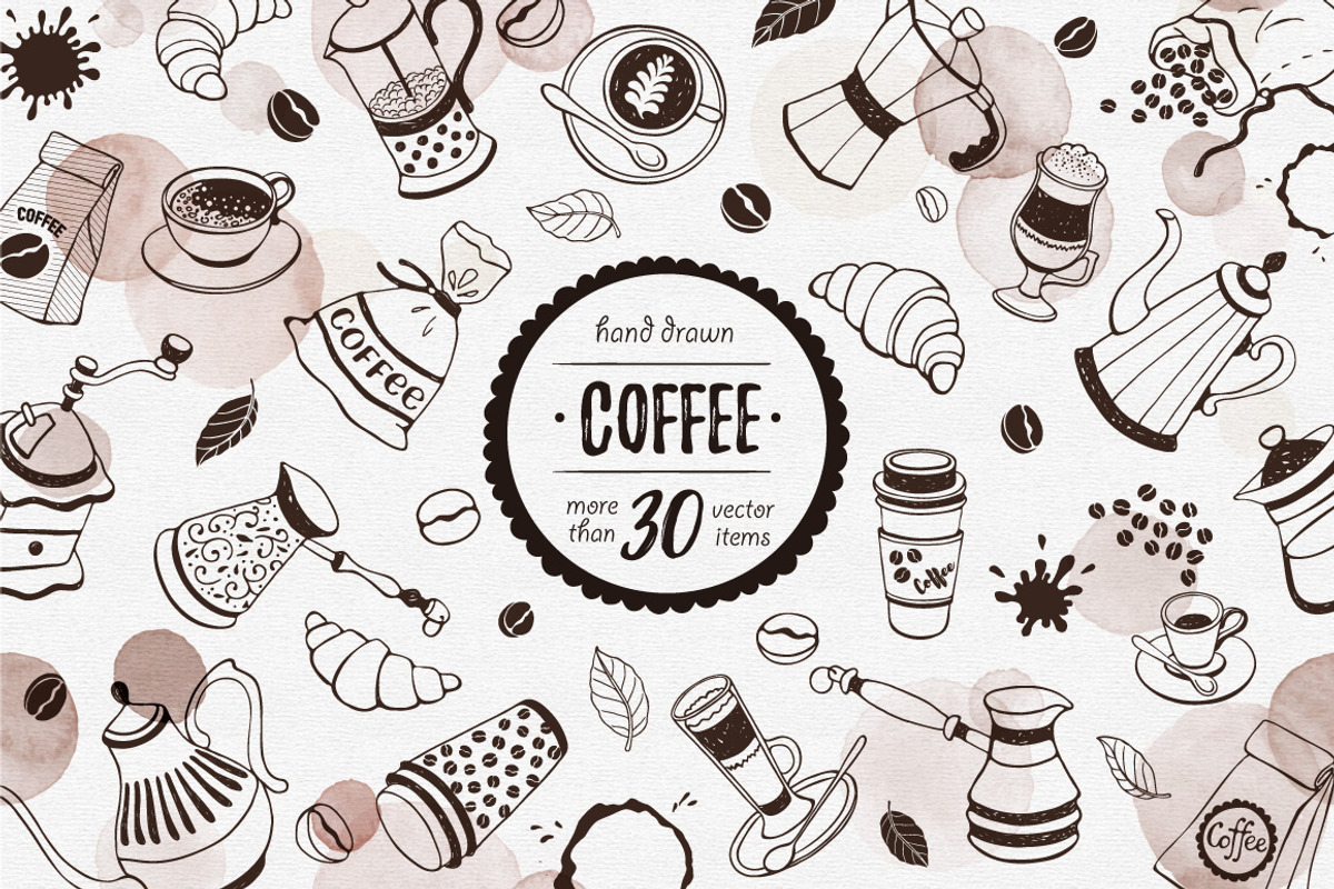 Coffee time objects collection, a Graphic by Olly Molly (Photo 1 of 3)