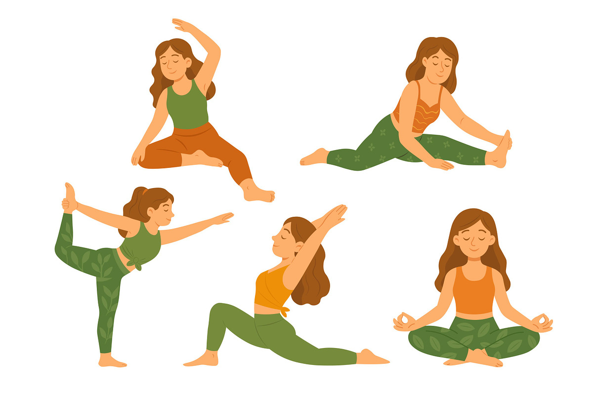 Yoga Set, a Healthcare Illustration by ananastya (Photo 6 of 12)