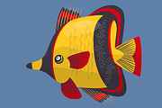 Tropical Fishes Crafts, an Animal Illustration by Dz Akali (Thumbnail 6 of 7)
