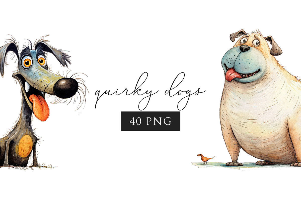 Quirky Dog Clipart Bundle, an Animal Illustration by PaintPixelCo (Photo 10 of 10)