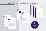 Letterhead Word Template Bundle, a Stationery Template by B2 Studio (Thumbnail 3 of 10)