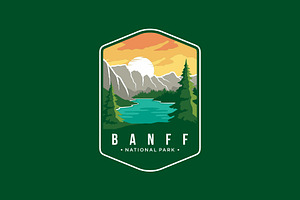 Banff National Park Emblem Logo