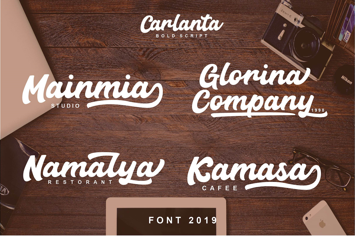 Carlanta Bold Script preview 2