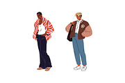 Stylish African American people set, a Person Illustration by PaperTrident (Thumbnail 5 of 9)