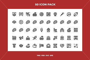 Independence day 4th of july icons, an Icon by Wencory