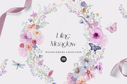 Lilac Meadow wildflowers