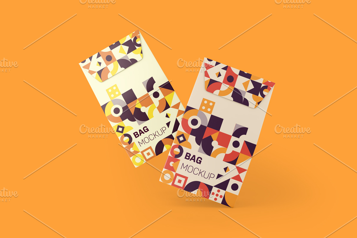 Present Bag Mockup, a Packaging Mockup by Qaleb Studio