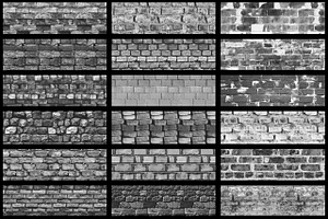 80 Brick Wall Texture Brushes