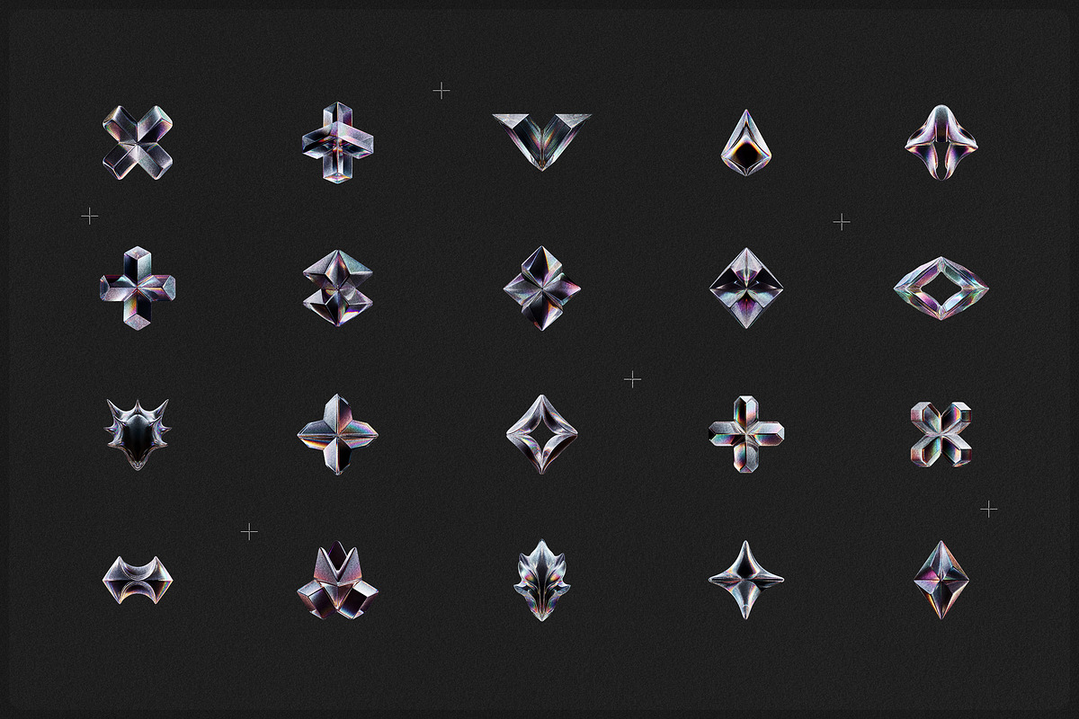 3D Prism Glass Shapes, an Object Graphic by Milka (Photo 4 of 7)