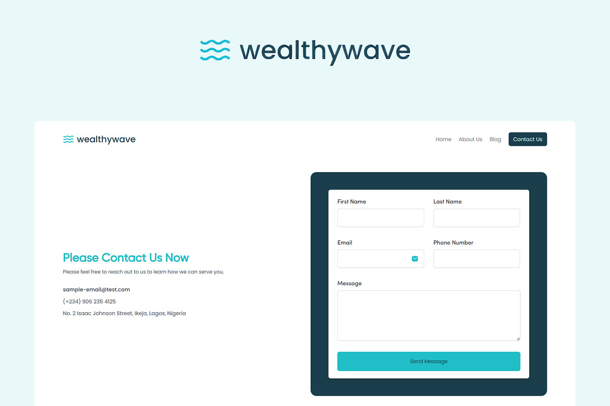 Wealthy Wave - Fintech Landing Page preview 5