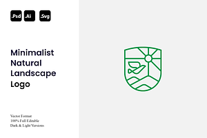 Minimalist Natural Landscape Logo, a Branding & Logo Template by Luxury Logos