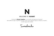 Nixmat | A Brand Identity Font, a Sans Serif Font by Graphicfresh (Thumbnail 3 of 6)