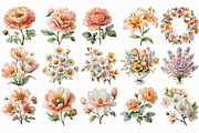 Mother's Day Flower Clipart, an Illustration by Libby Wishes (Thumbnail 3 of 5)