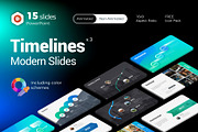 Timeline Infographics PowerPoint, a Presentation Template by Presentation Templates (Thumbnail 1 of 16)