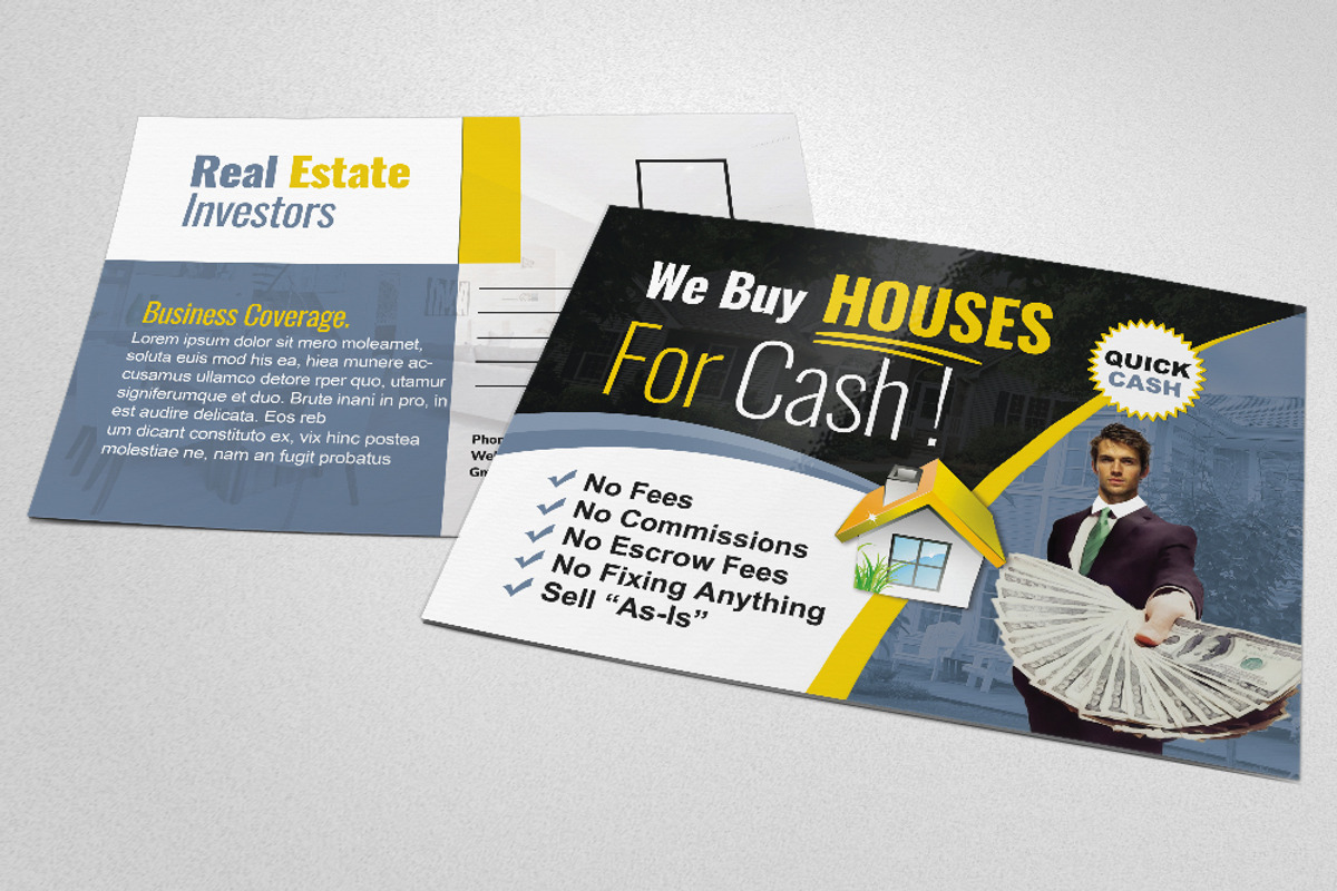 Real Estate Investor Postcard, a Card Template by Design Up (Photo 2 of 3)