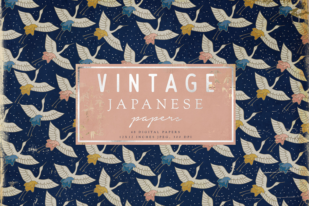 Vintage Japanese Papers, a Pattern Graphic by 7th Avenue Designs