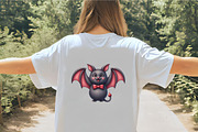Kawaii Quirky Halloween Bat Clipart, an Illustration by CrexoraLab (Thumbnail 5 of 5)