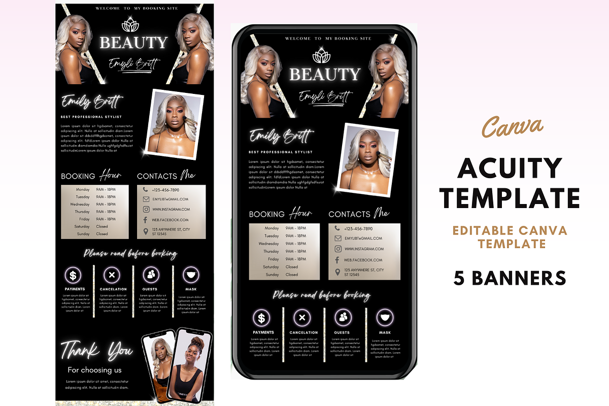 Acuity Scheduling Template, a Templates & Theme by TimCanvaTemplate (Photo 1 of 5)