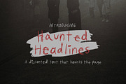Haunted Headlines Horror Font, a Handwritten Font by Perplexitics (Thumbnail 1 of 6)