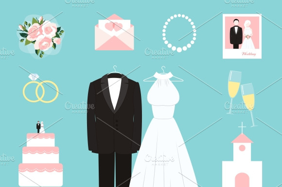 Suit And Bridal Gown