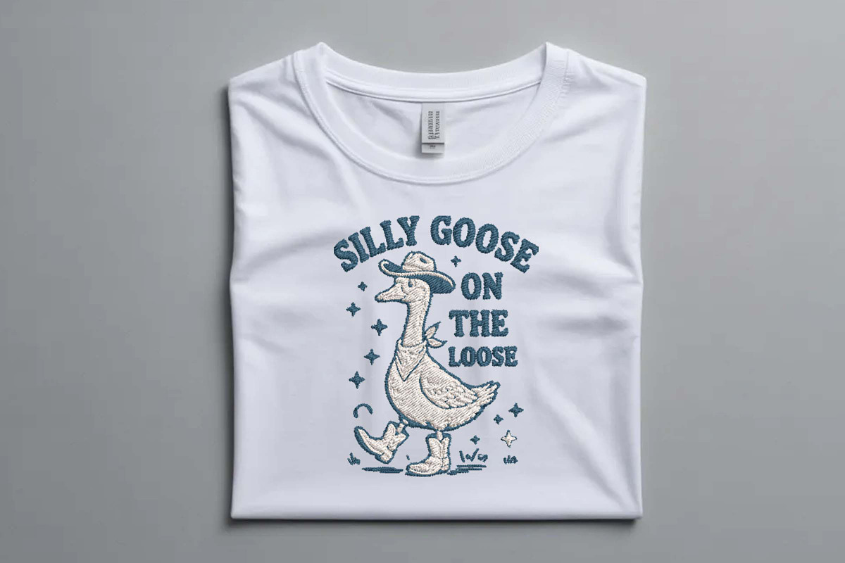 Silly Goose On The Loose Embroidery, a Decorative Illustration by Purpose Ekbal (Photo 2 of 3)