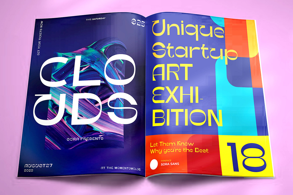 Sora Sans | Modern Fancy Sans Serif, a Sans Serif Font by StoricType (Photo 11 of 17)