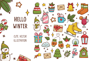 Hello Winter, a Decorative Illustration by Imaginasty (Thumbnail 1 of 3)