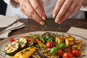 vegan, healthy food