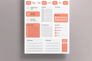Daily Planner Template, a Stationery Template by MightyDesign (Thumbnail 3 of 8)